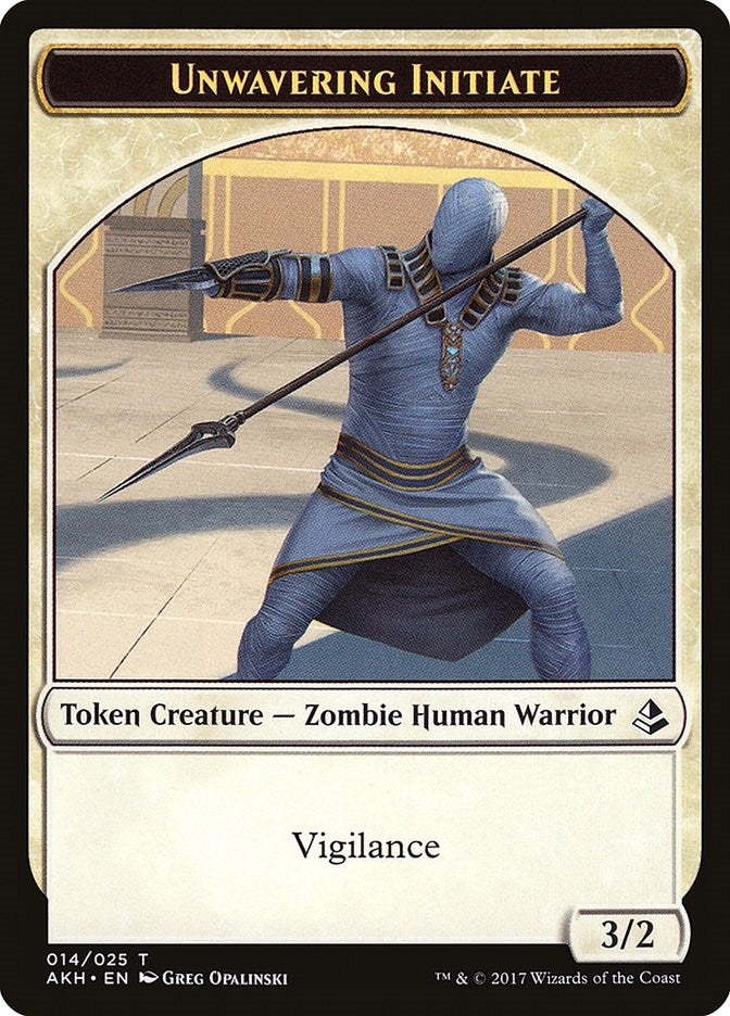 Unwavering Initiate Token (14) (Amonkhet)