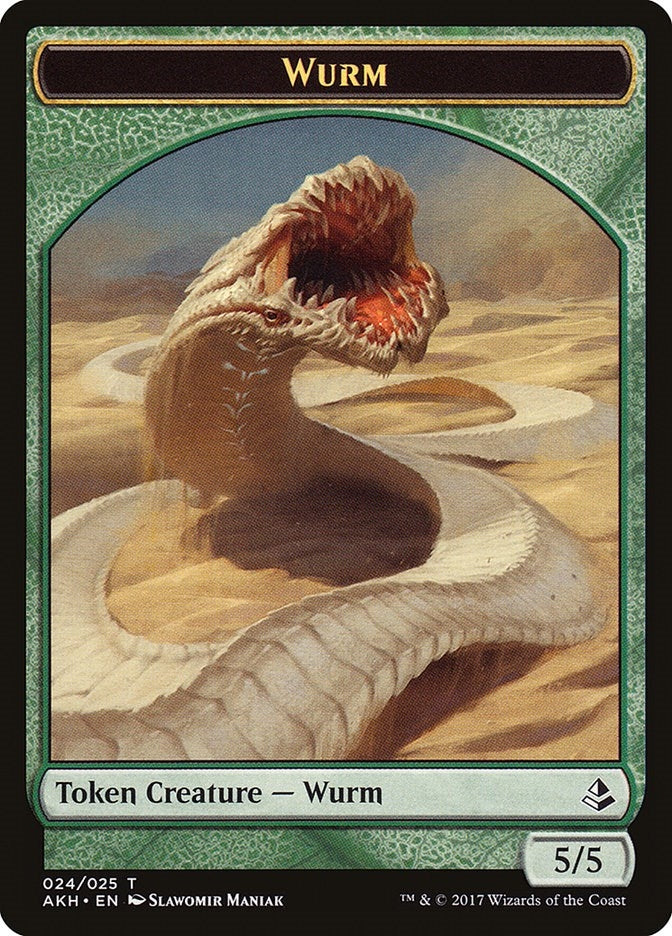 Image for Wurm Token (24) (Amonkhet) - Magic: The Gathering