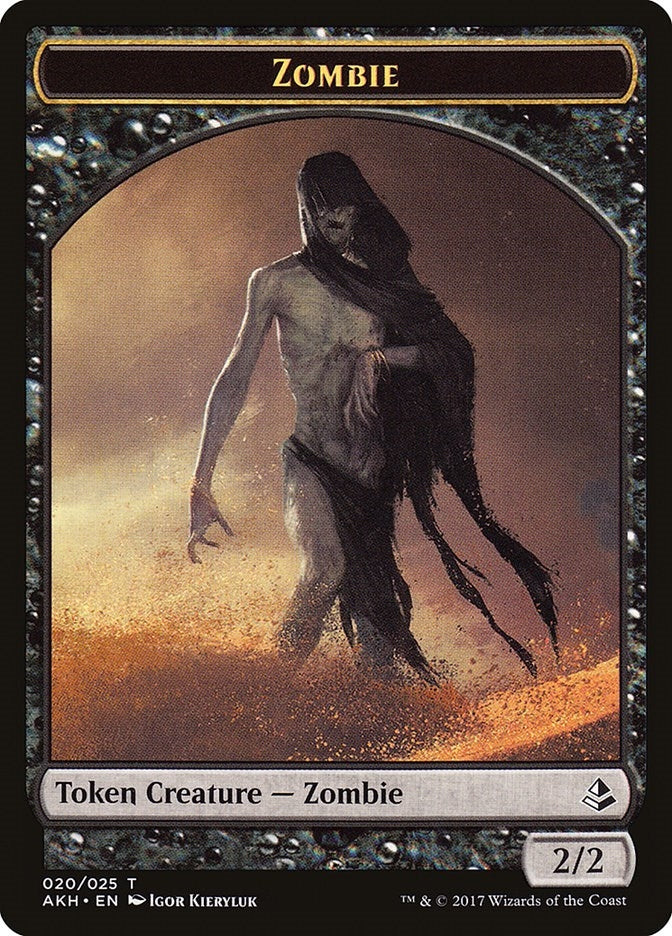 Image for Zombie Token (20) (Amonkhet) - Magic: The Gathering