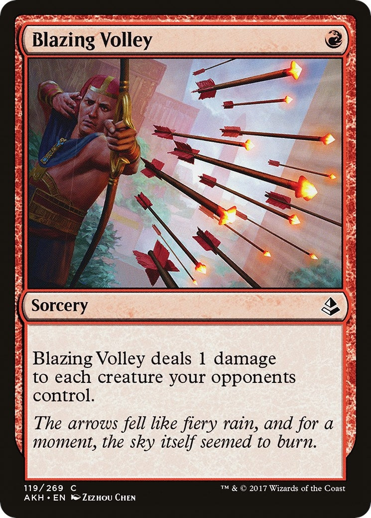 Blazing Volley (119) (Amonkhet)