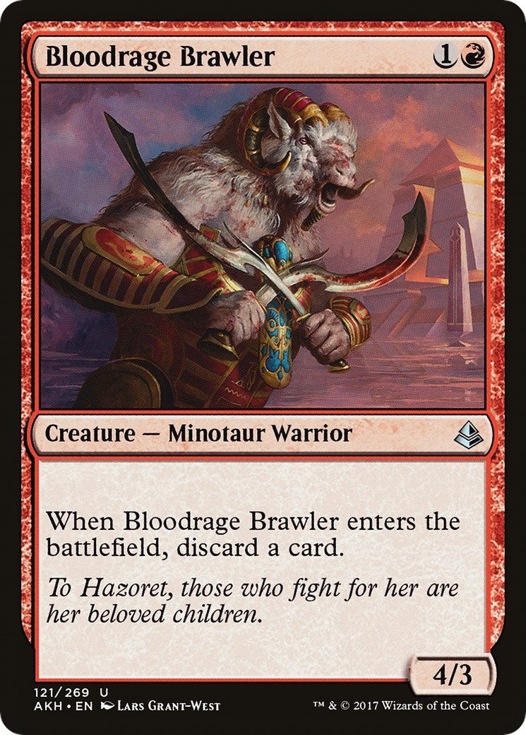 Image for Bloodrage Brawler (121) (Amonkhet) - Magic: The Gathering