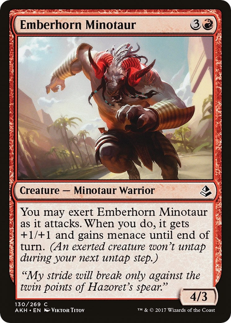 Image for Emberhorn Minotaur (130) (Amonkhet) - Magic: The Gathering