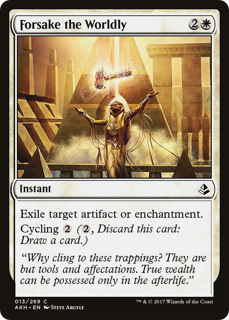 Image for Forsake the Worldly (13) (Amonkhet) - Magic: The Gathering
