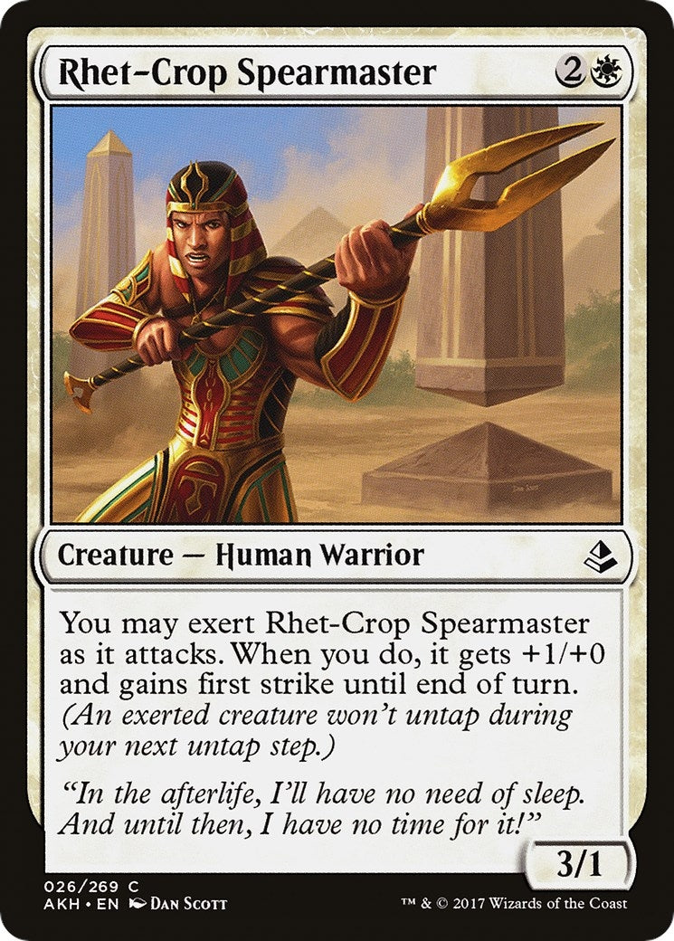 Image for Rhet-Crop Spearmaster (26) (Amonkhet) - Magic: The Gathering