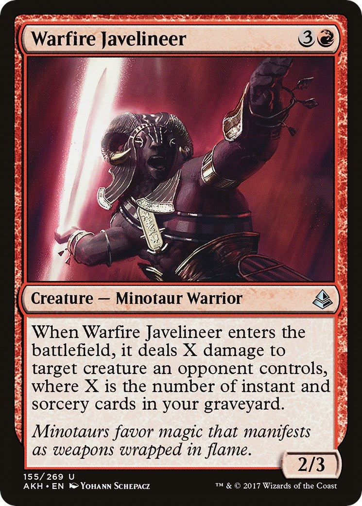 Image for Warfire Javelineer (155) (Amonkhet) - Magic: The Gathering