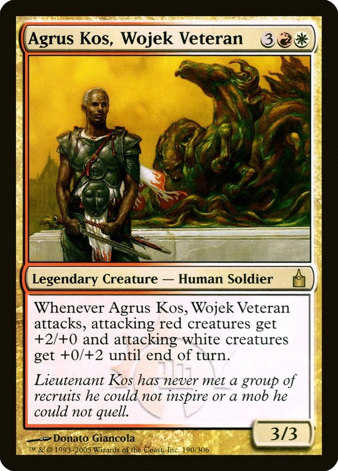 Image for Agrus Kos, Wojek Veteran (190) (Ravnica: City of Guilds) - Magic: The Gathering