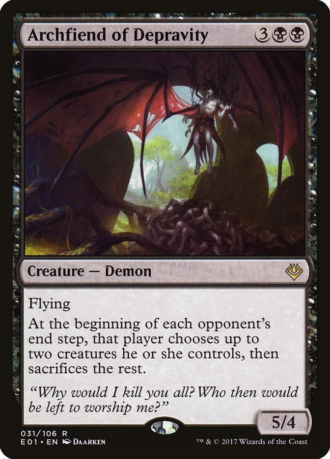 Image for Archfiend of Depravity (31) (Nicol Bolas) - Magic: The Gathering