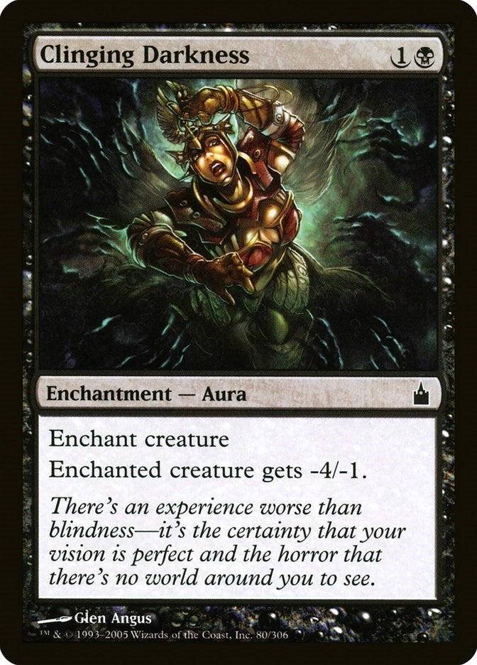 Image for Clinging Darkness (80) (Ravnica: City of Guilds) - Magic: The Gathering