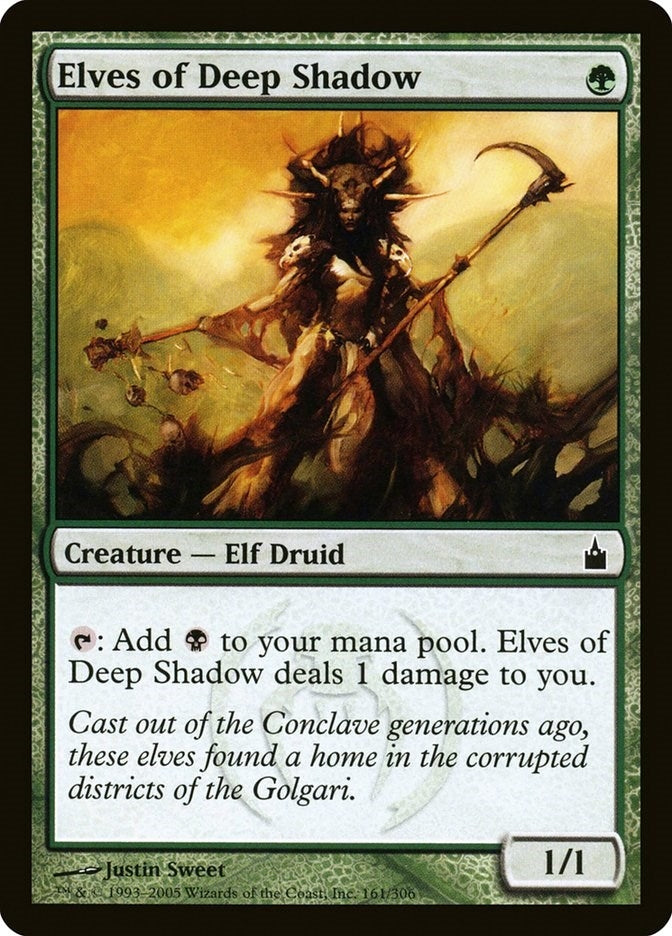 Image for Elves of Deep Shadow (161) (Ravnica: City of Guilds) - Magic: The Gathering