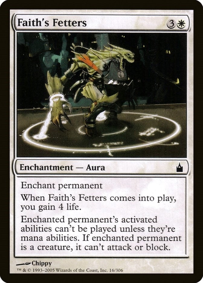 Image for Faith's Fetters (16) (Ravnica: City of Guilds) - Magic: The Gathering