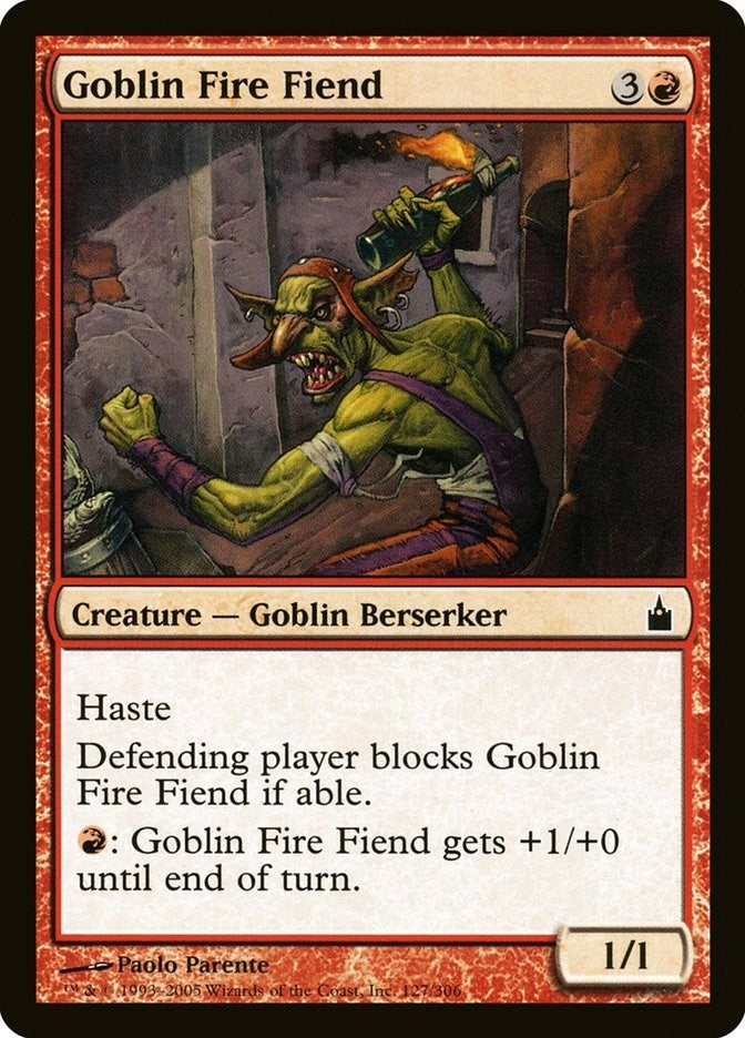 Image for Goblin Fire Fiend (127) (Ravnica: City of Guilds) - Magic: The Gathering