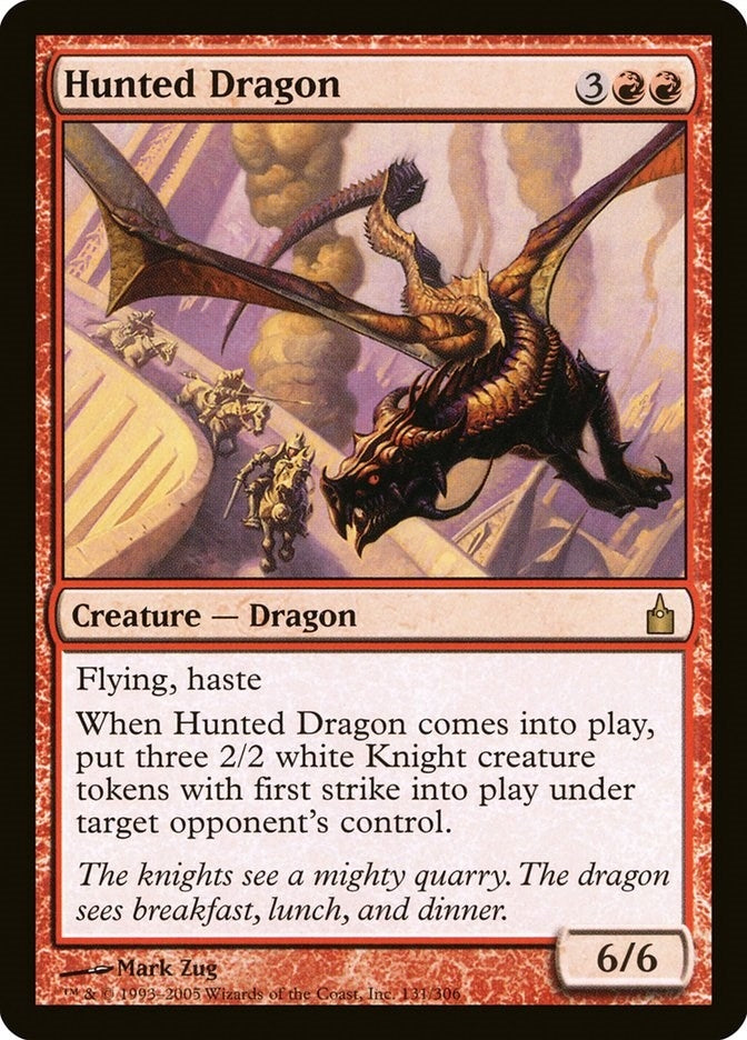 Hunted Dragon (131) (Ravnica: City of Guilds)