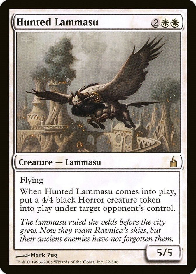Hunted Lammasu (22) (Ravnica: City of Guilds)