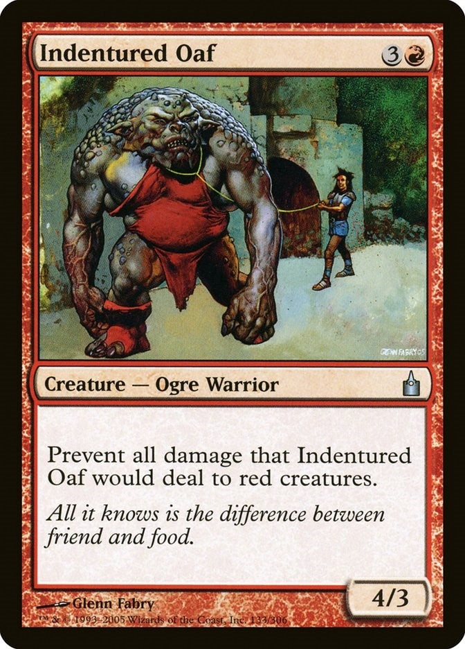 Indentured Oaf (133) (Ravnica: City of Guilds)
