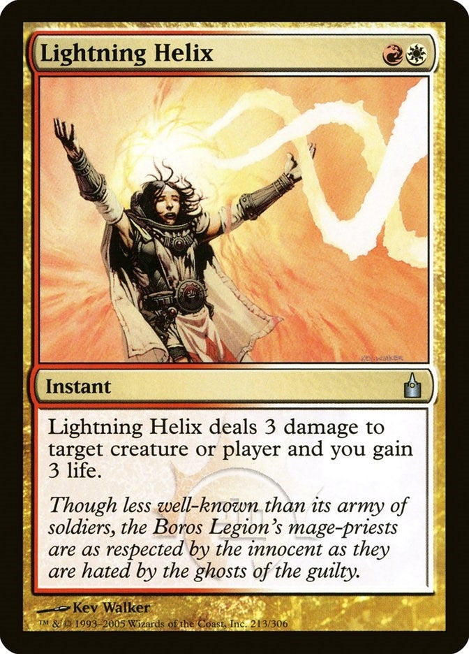 Image for Lightning Helix (213) (Ravnica: City of Guilds) - Magic: The Gathering