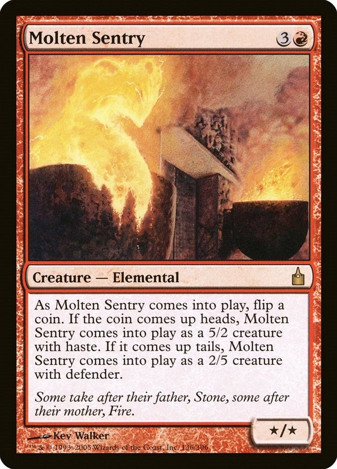 Image for Molten Sentry (136) (Ravnica: City of Guilds) - Magic: The Gathering