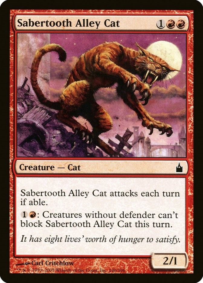 Image for Sabertooth Alley Cat (140) (Ravnica: City of Guilds) - Magic: The Gathering