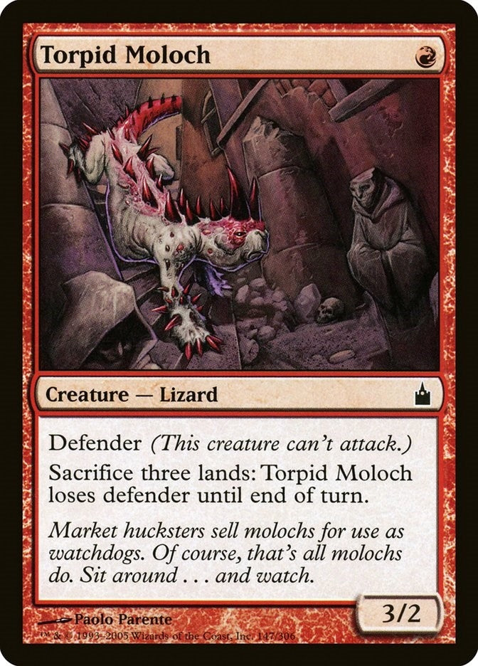 Image for Torpid Moloch (147) (Ravnica: City of Guilds) - Magic: The Gathering