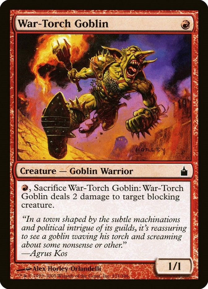 War-Torch Goblin (151) (Ravnica: City of Guilds)