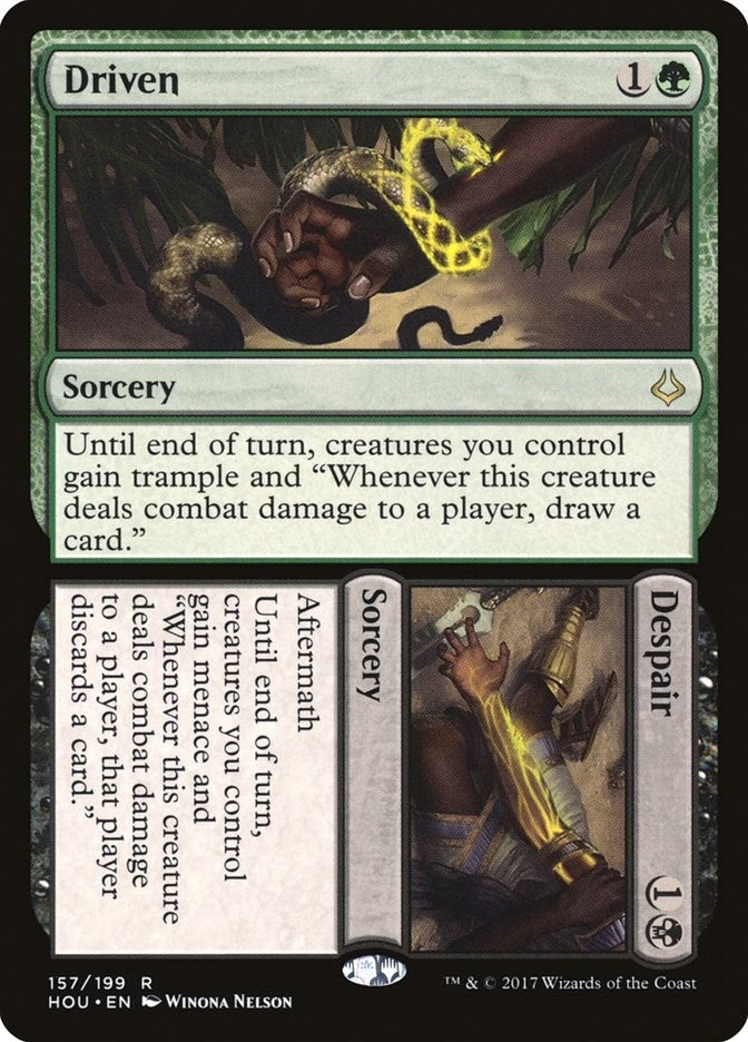 Image for Driven // Despair (157) (Hour of Devastation) - Magic: The Gathering