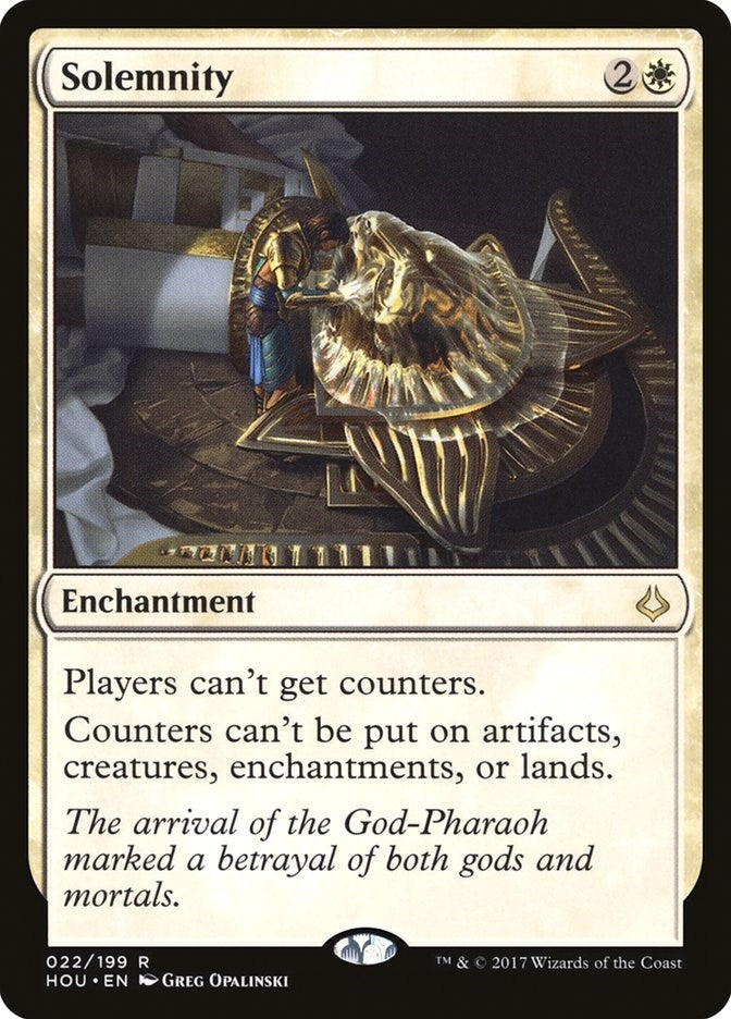Image for Solemnity (22) (Hour of Devastation) - Magic: The Gathering