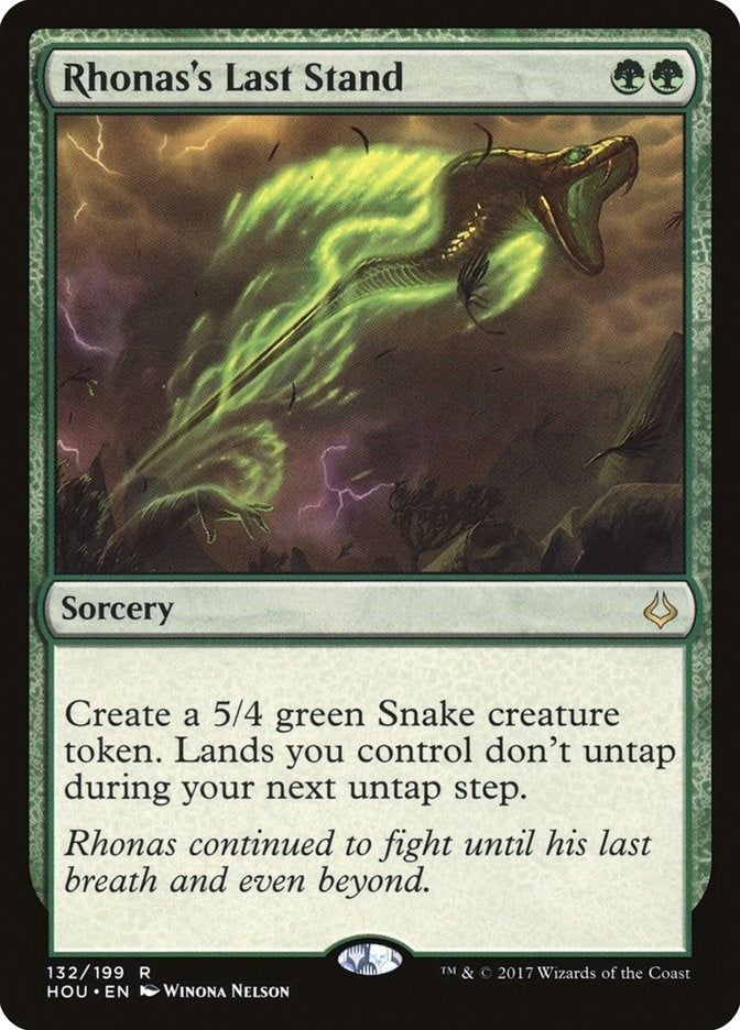 Image for Rhonas's Last Stand (132) (Hour of Devastation) - Magic: The Gathering