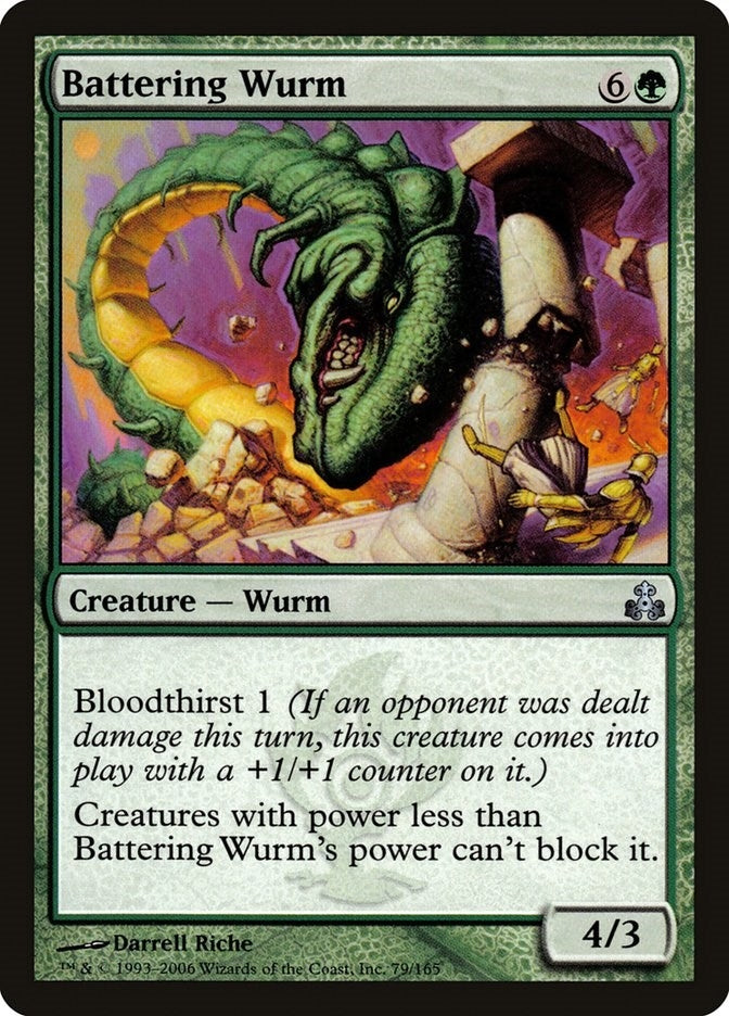 Image for Battering Wurm (79) (Guildpact) (GPT) - Magic: The Gathering