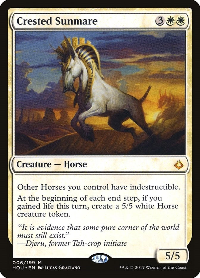 Image for Crested Sunmare (6) (Hour of Devastation) - Magic: The Gathering