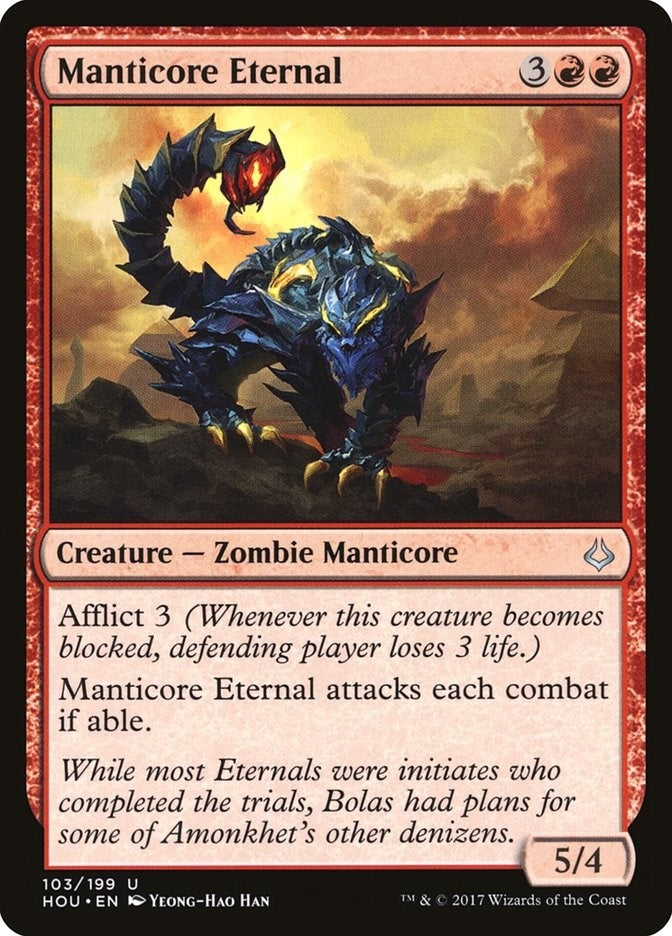 Image for Manticore Eternal (103) (Hour of Devastation) - Magic: The Gathering