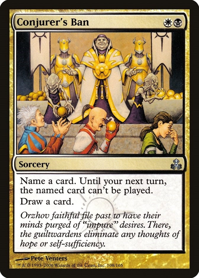 Image for Conjurer's Ban (108) (Guildpact) (GPT) - Magic: The Gathering