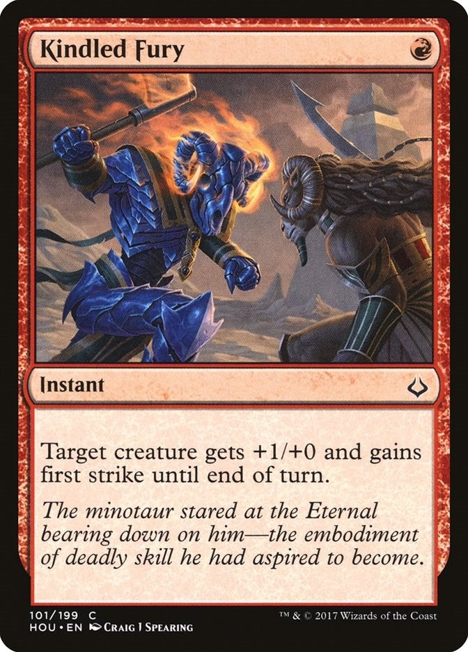 Image for Kindled Fury (101) (Hour of Devastation) - Magic: The Gathering