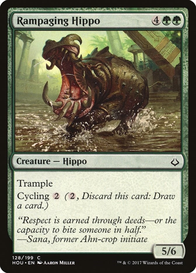 Image for Rampaging Hippo (128) (Hour of Devastation) - Magic: The Gathering