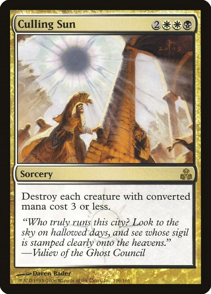 Image for Culling Sun (109) (Guildpact) (GPT) - Magic: The Gathering