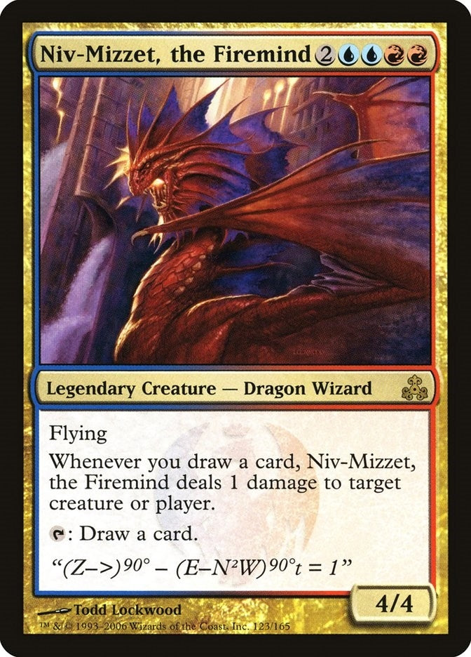 Image for Niv-Mizzet, the Firemind (123) (Guildpact) (GPT) - Magic: The Gathering