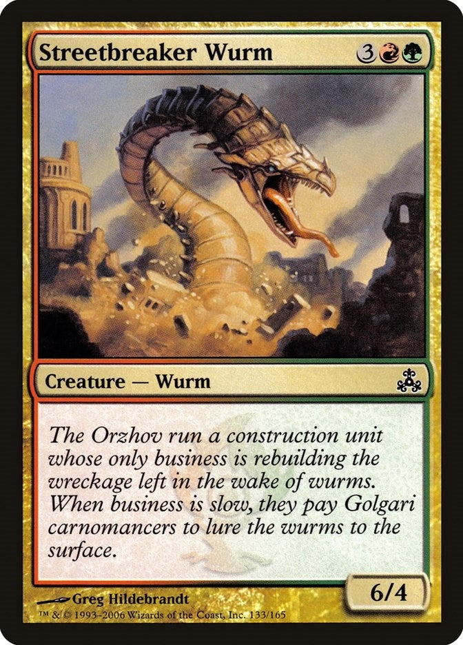 Image for Streetbreaker Wurm (133) (Guildpact) (GPT) - Magic: The Gathering