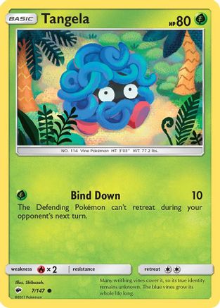 Tangela 007/147  SM  Burning Shadows - Common