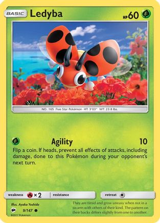 Ledyba 009/147  SM  Burning Shadows - Common