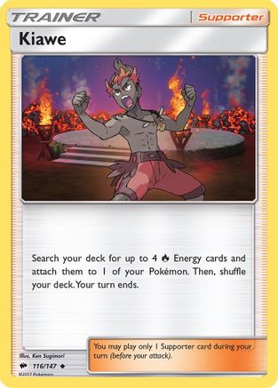 Kiawe 116/147  - Reverse Holofoil SM  Burning Shadows - Uncommon