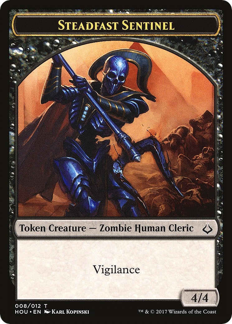 Image for Steadfast Sentinel // Cat Double-Sided Token (8 // 16) (Hour of Devastation) - Magic: The Gathering