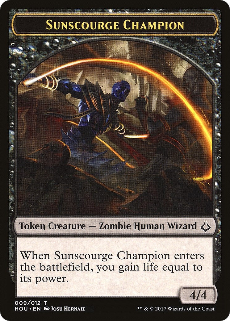 Image for Sunscourge Champion // Cat Double-Sided Token (9 // 16) (Hour of Devastation) - Magic: The Gathering