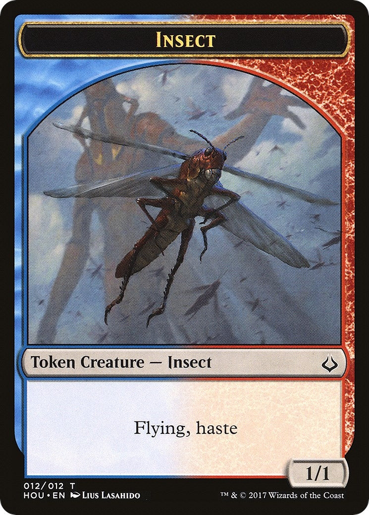 Image for Insect // Zombie Double-Sided Token (12 // 20) (Hour of Devastation) - Magic: The Gathering