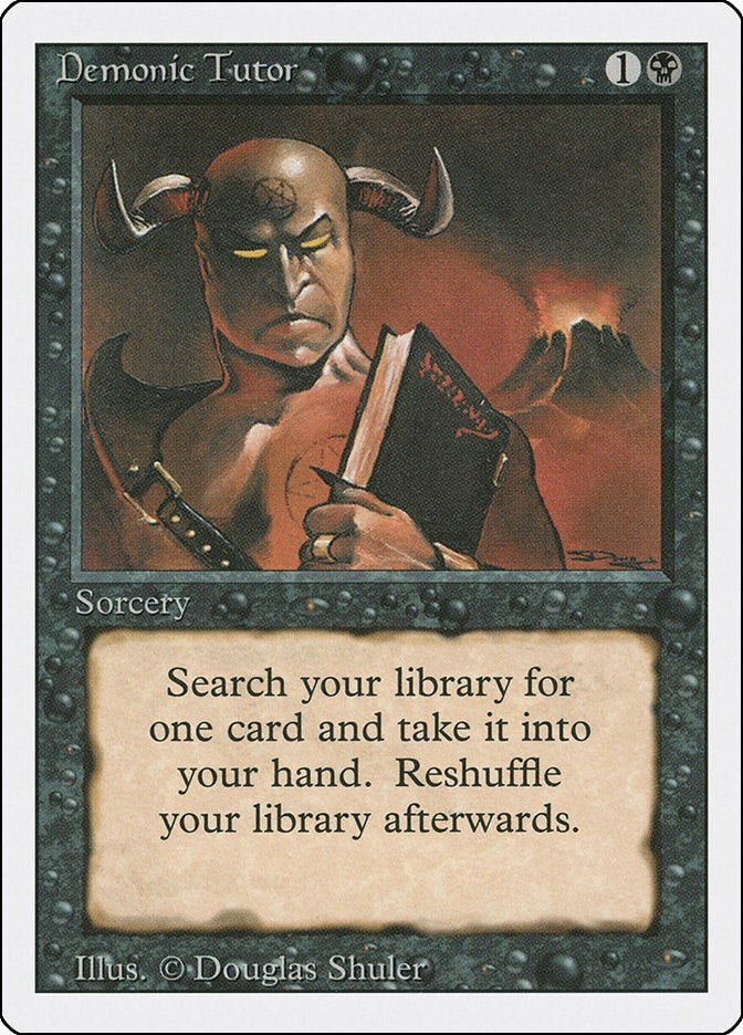 Image for Demonic Tutor (3ED) - Magic: The Gathering