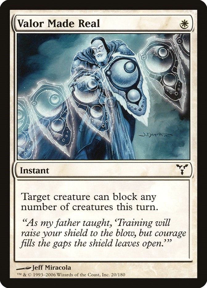 Image for Valor Made Real (20) (Dissension) (DIS) - Magic: The Gathering