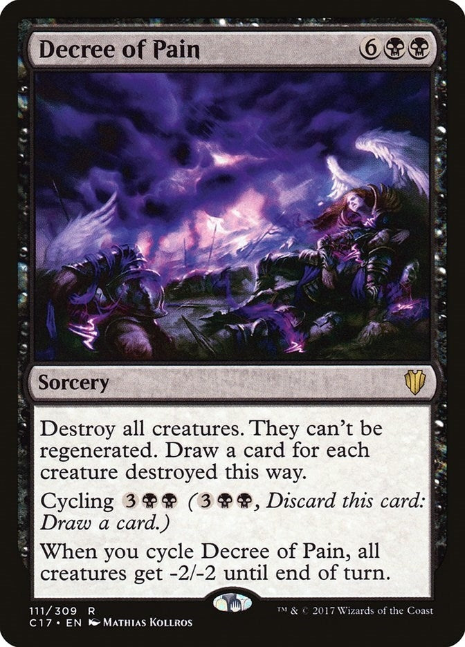 Image for Decree of Pain (111) (Commander 2017) (C17) - Magic: The Gathering