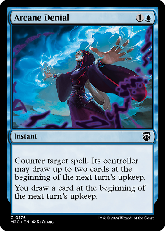 Arcane Denial (M3C-176) - Modern Horizons 3 Commander Ripple Foil