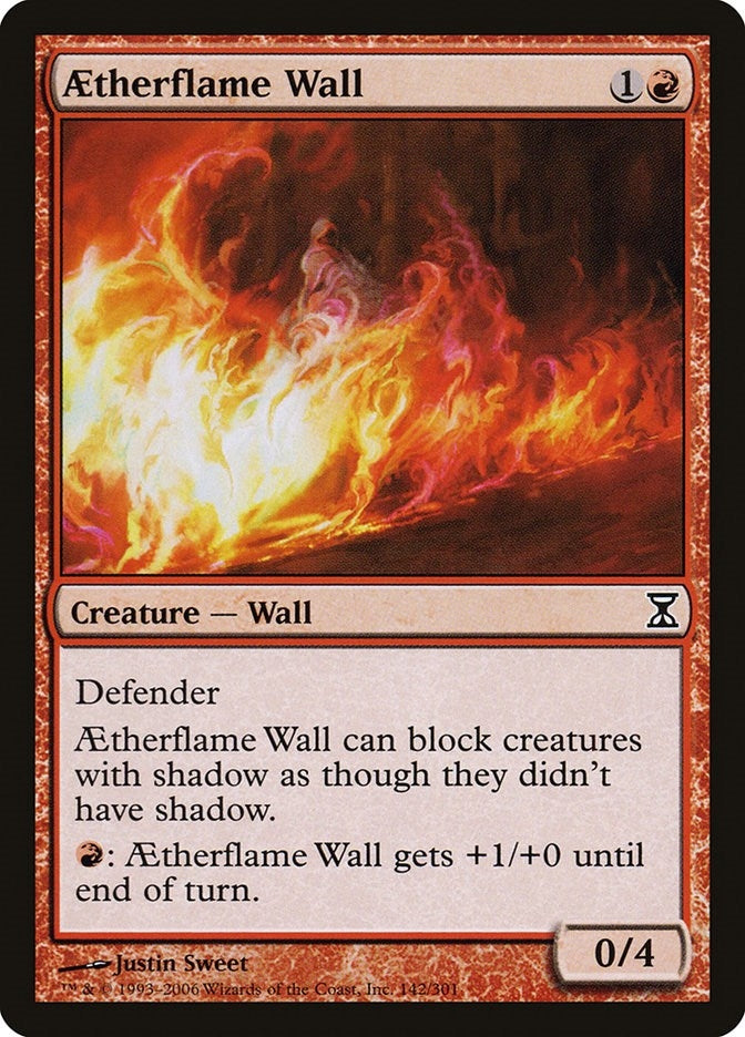 Image for Aetherflame Wall (142) (Time Spiral) - Magic: The Gathering