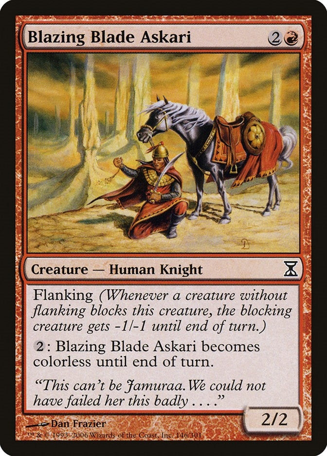 Image for Blazing Blade Askari (146) (Time Spiral) - Magic: The Gathering