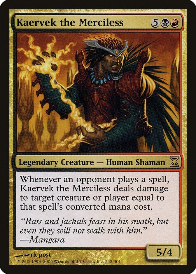 Image for Kaervek the Merciless (242) (Time Spiral) - Magic: The Gathering