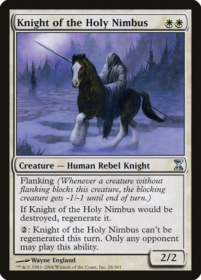 Image for Knight of the Holy Nimbus (26) (Time Spiral) - Magic: The Gathering