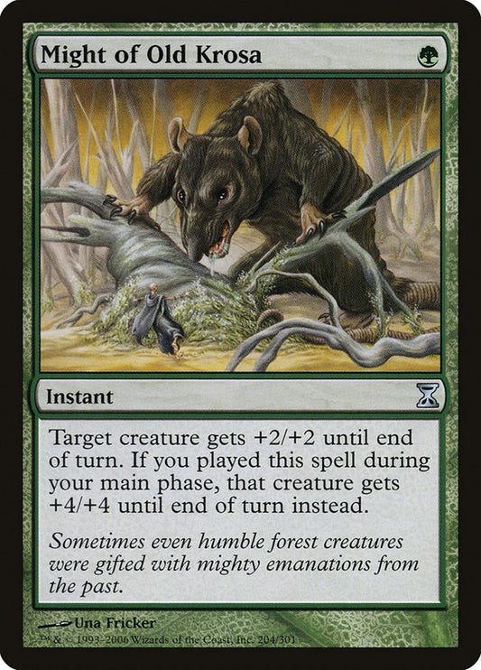 Image for Might of Old Krosa (204) (Time Spiral) - Magic: The Gathering